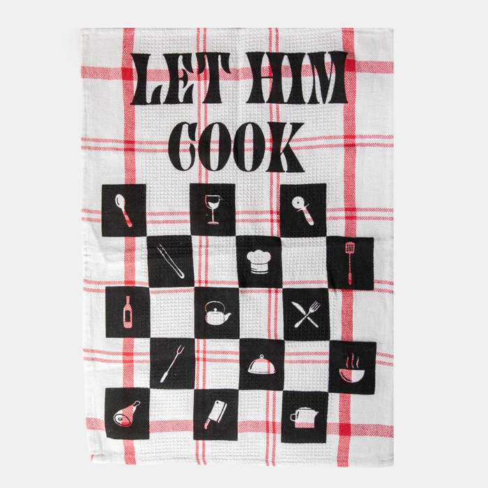 Cotton Dish Cloth Let Him Cook