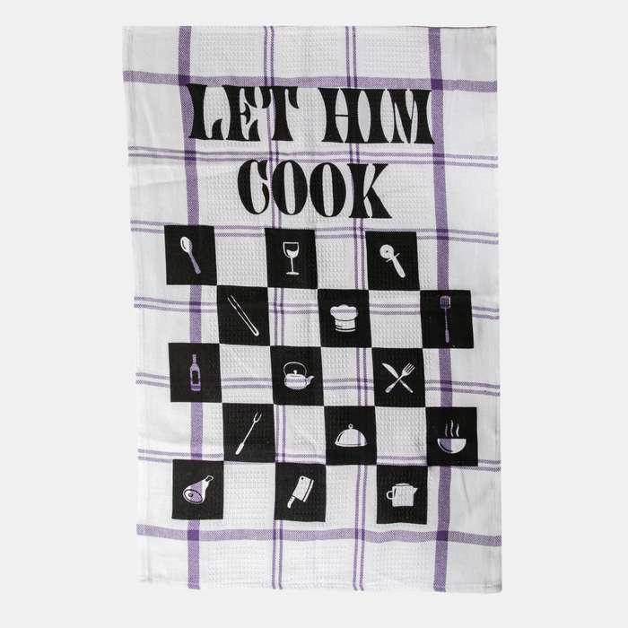 Cotton Dish Cloth Let Him Cook