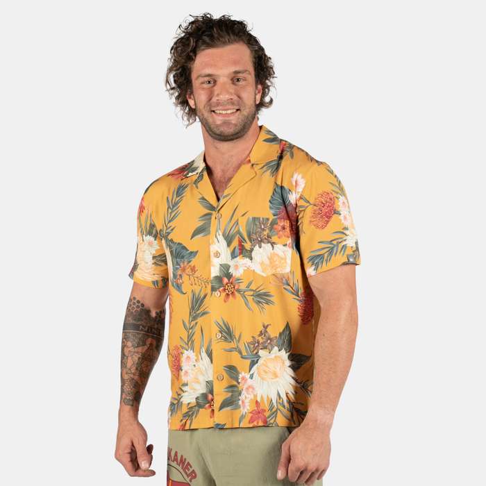 Men's Safari Design Collared Shirt