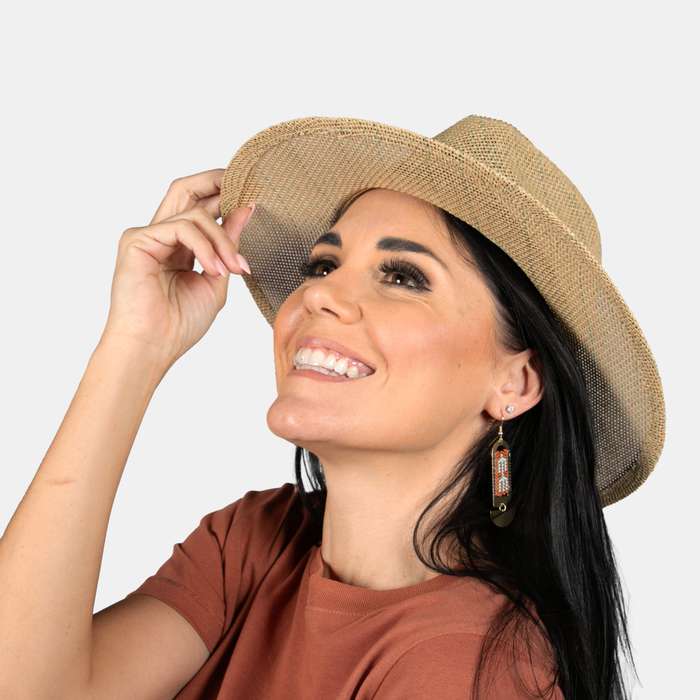 Unisex Natural Fibre Fedora