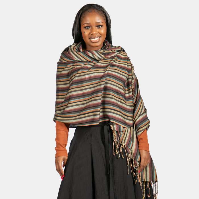 Thin Stripe Scarf