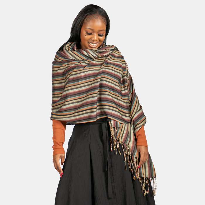 Thin Stripe Scarf