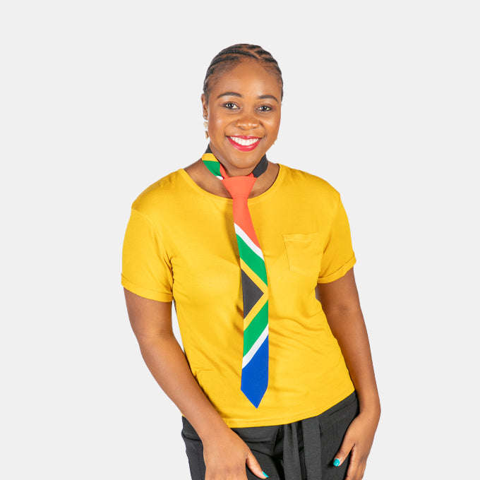 Men's Mens SA Flag Tie South African Made