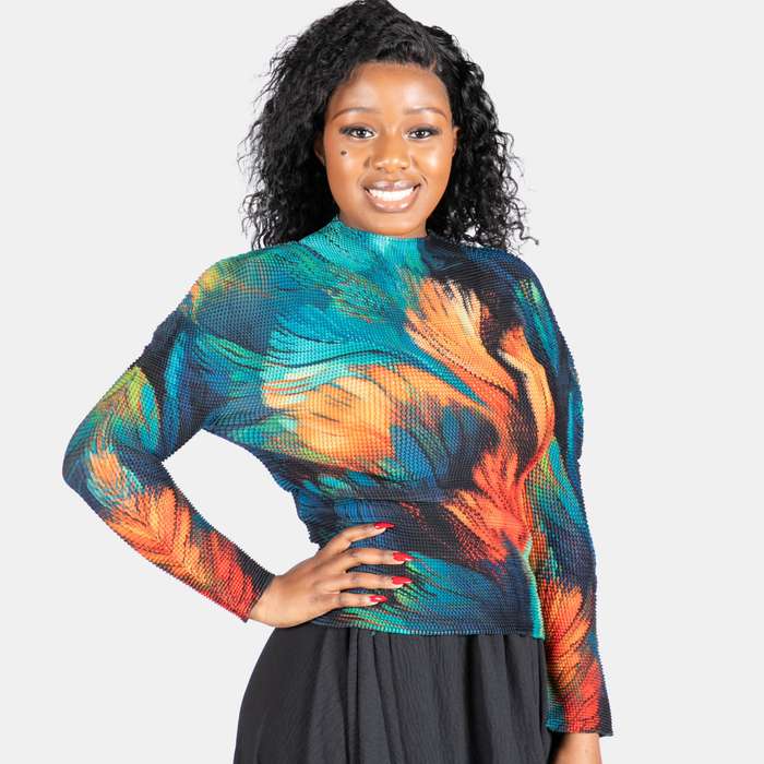 Ladies' Stretch Pleated Top