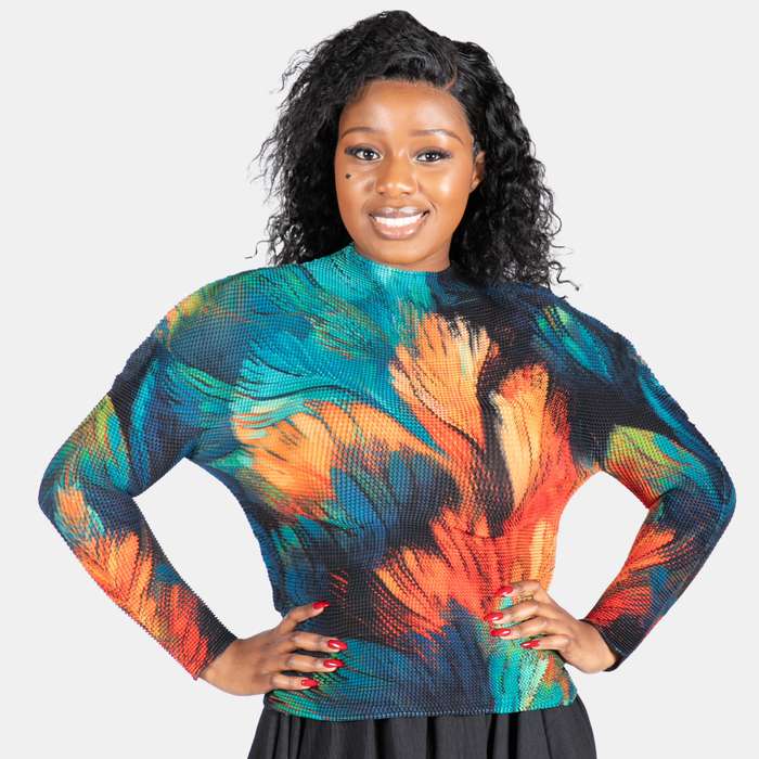 Ladies' Stretch Pleated Top