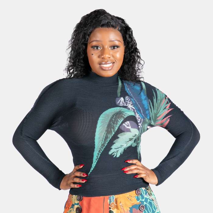 Ladies' Stretch Pleated Top