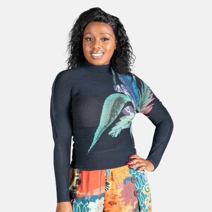 Ladies' Stretch Pleated Top