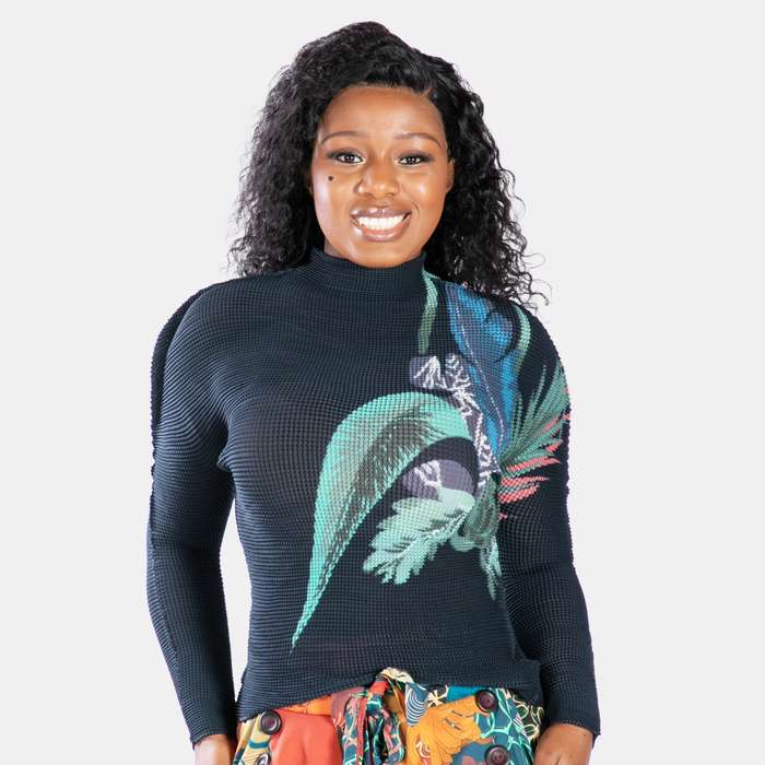 Ladies' Stretch Pleated Top