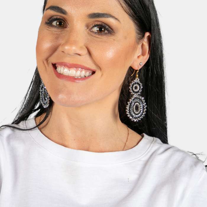 Audrey Double Drop Earrings