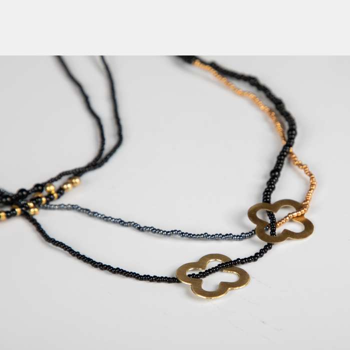 Ladies' Flower and Bead Necklace
