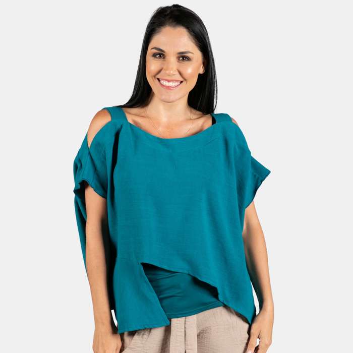 Woman's Boat Neck Conti Top
