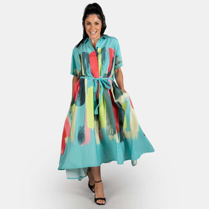 Ladies' Paint Stripe Dress