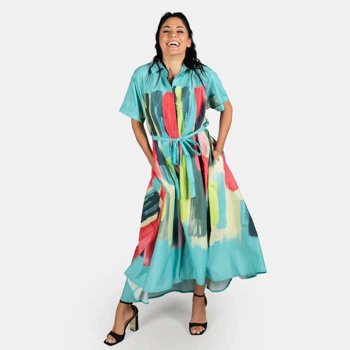 Ladies' Paint Stripe Dress