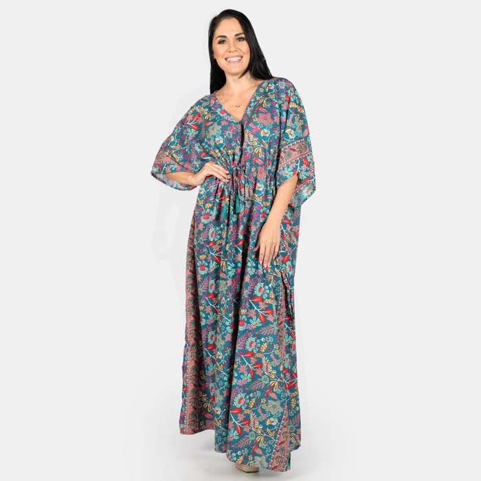Women's Zanzibar Summer Silk Blend Kaftan