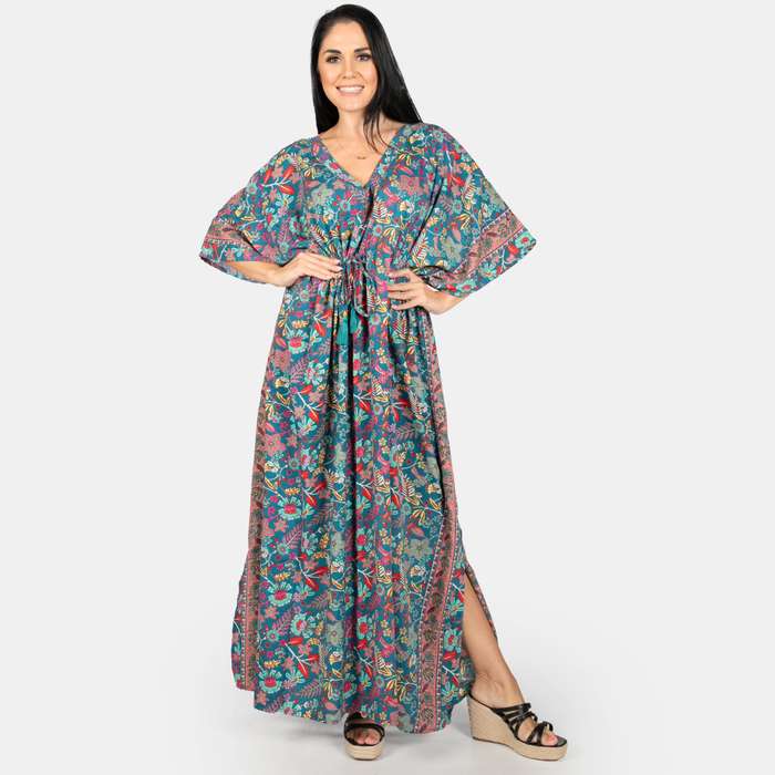 Women's Zanzibar Summer Silk Blend Kaftan