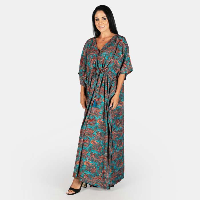 Women's Zanzibar Summer Silk Blend Kaftan
