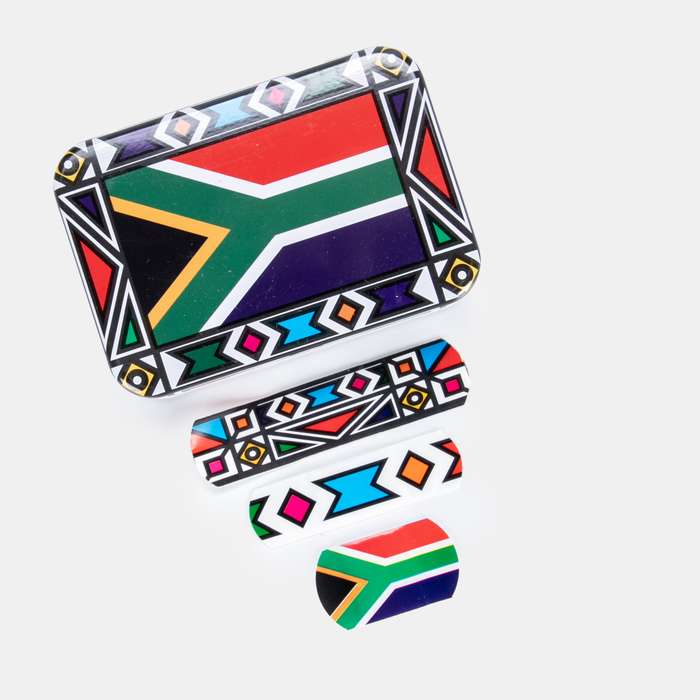 Assorted Plasters Ndebele SA Flag