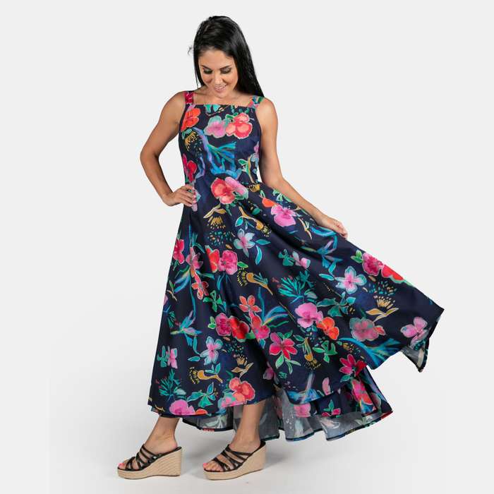 Women's Sleeveless Print Melrose Dress