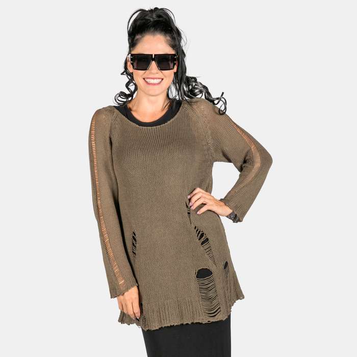 Ladies' Distressed Jersey