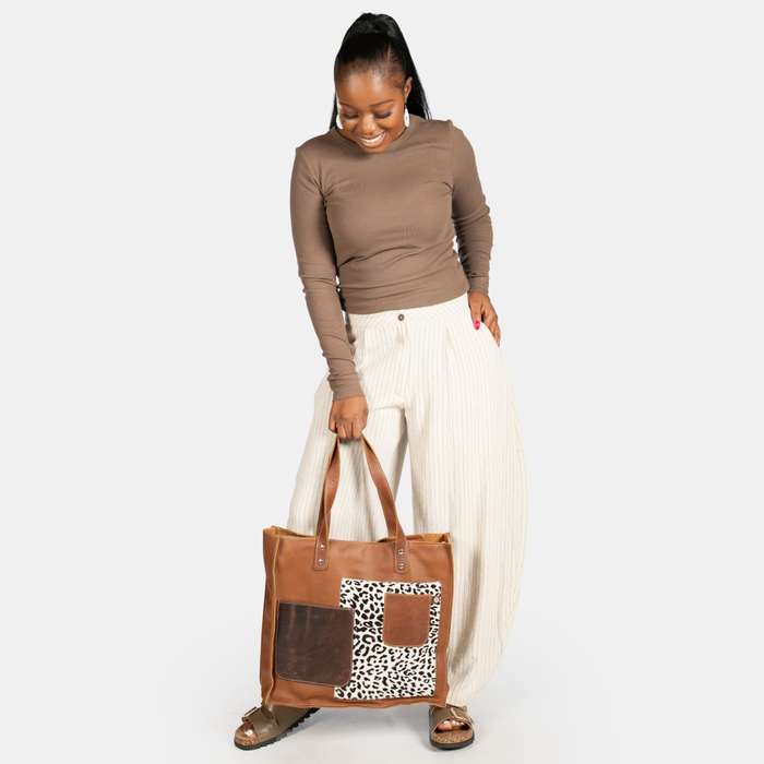 Ladies' Trisha Leather Tote Bag