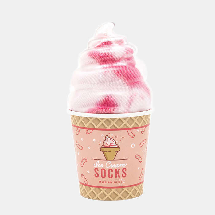 Ladies' Raspberry Ice Cream Socks