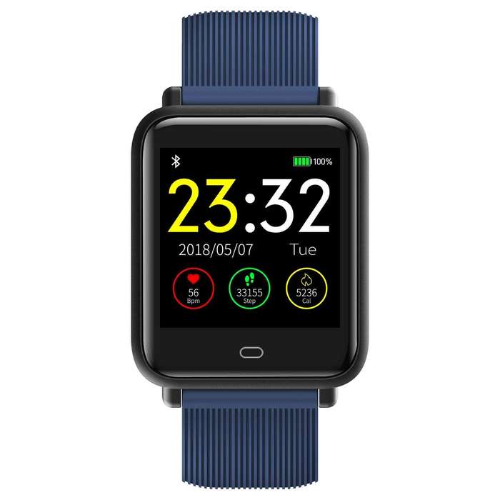 Q9 Bluetooth Smart Watch with Heartrate Monitor - Black