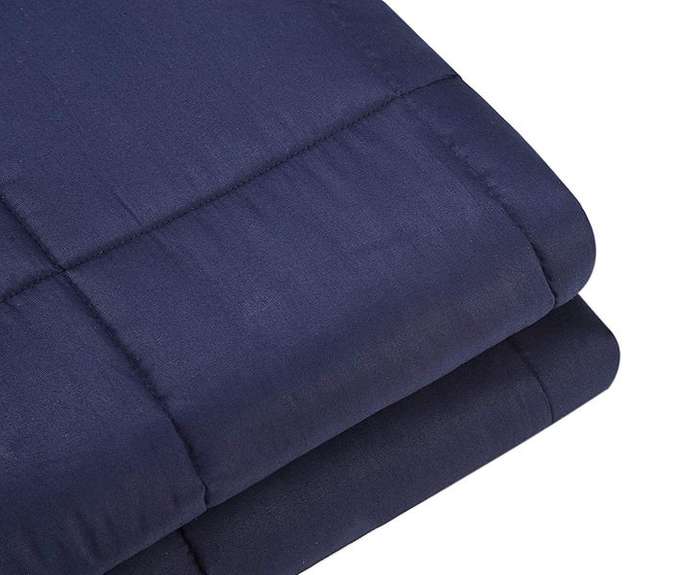 Somnia Luxury Queen Size Bed 9kg Gravity Weighted Blanket - Navy