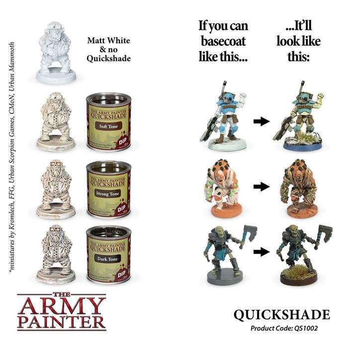 Quickshade Dip Tins - Dark Tone