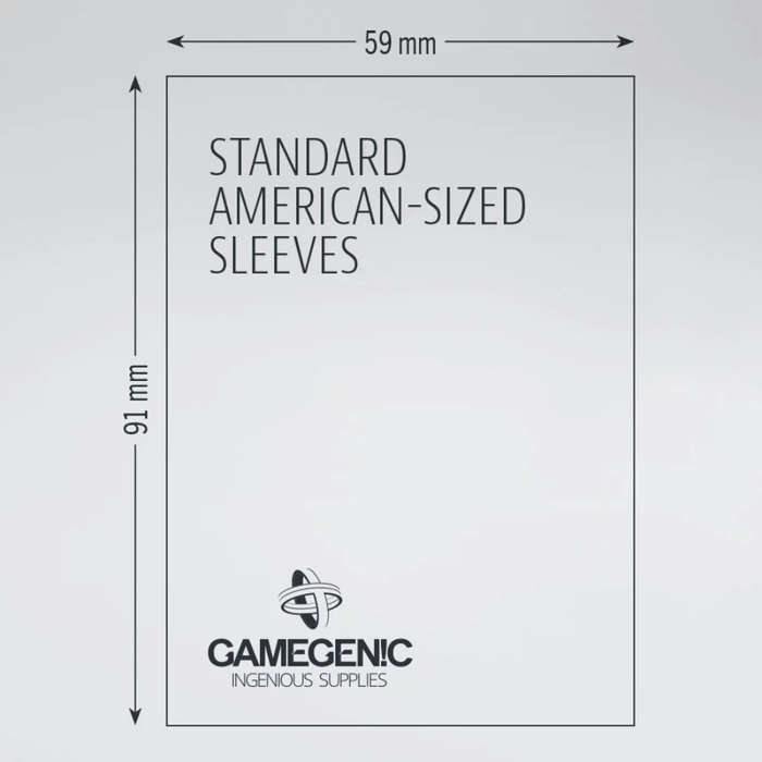 GameGenic - MATTE Sleeves: 59mm x 91mm (Green) (Standard American)