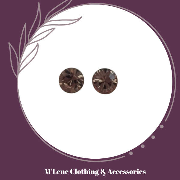 Miglio crystal stud earrings