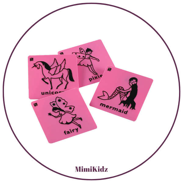 Plastic Rubbing Plates - Fairies