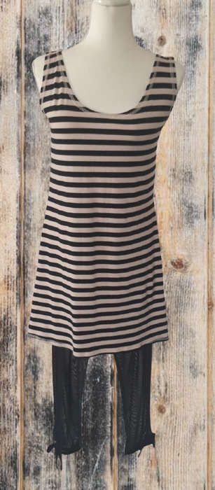 Black & Stone Shift Dress - Earth Angel Clothing