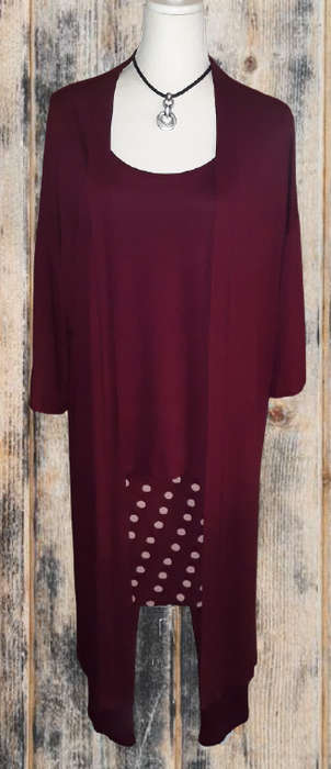 Long jacket - maroon