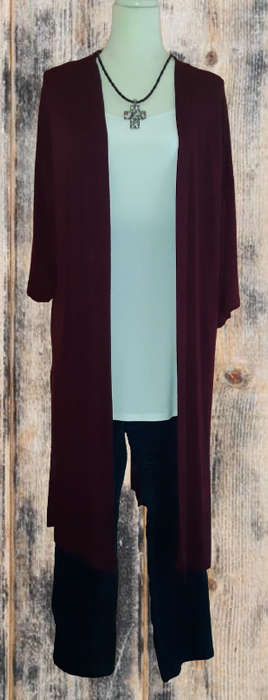 Long jacket - maroon