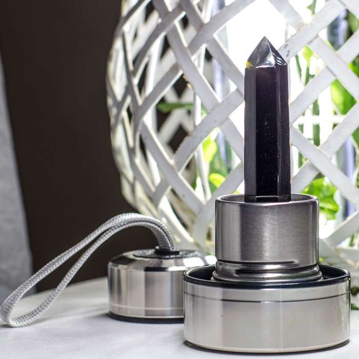 Crystal Essence Water Bottle - Black Obsidian