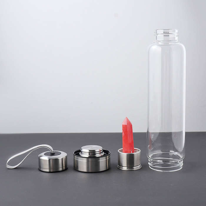 Crystal Essence Water Bottle - Amethyst