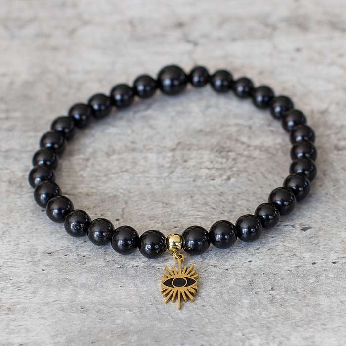 Evil Eye Black Obsidian Bracelet