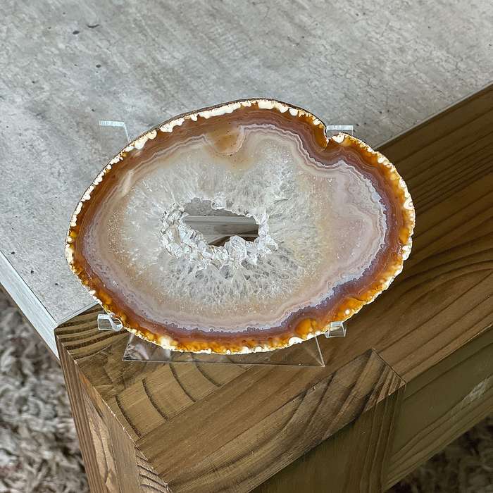 Agate Slice - Natural - Size 5 (13cm x 10cm)