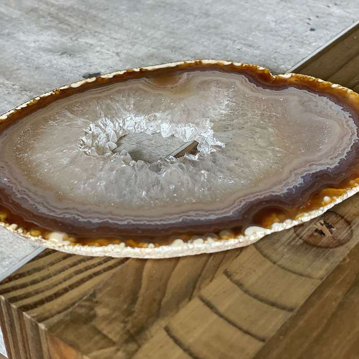 Agate Slice - Natural - Size 5 (13cm x 10cm)