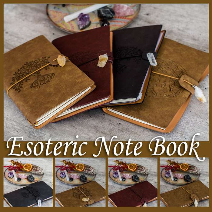 Manifestation Journal - Tree of Life (Red Leather)