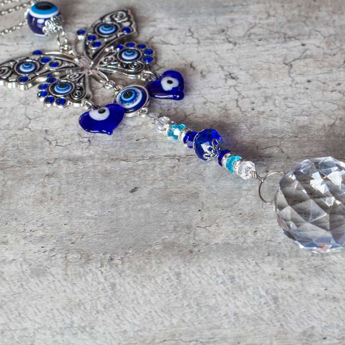 Evil Eye Butterfly Sun Catcher