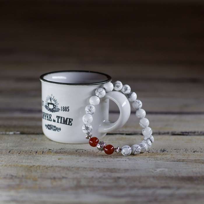 Howlite Warrior Bracelet