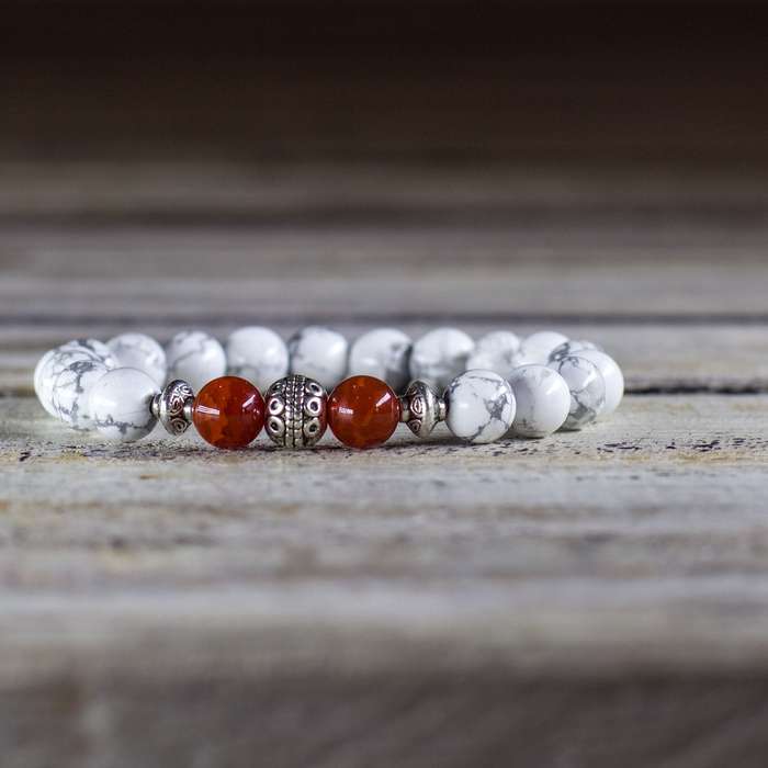Howlite Warrior Bracelet