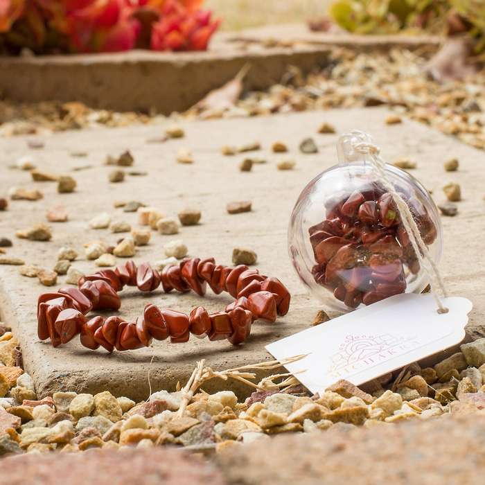 Red Jasper Chip Bracelet