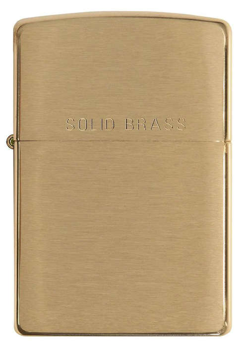 Zippo Classic Brushed Solid Brass