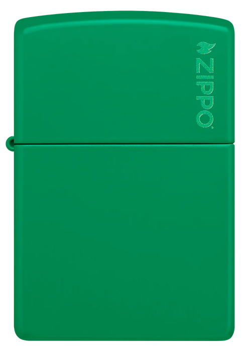 Classic Grass Green Matte Zippo Logo