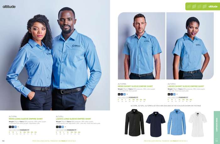 Mens Long Sleeve Empire Shirt