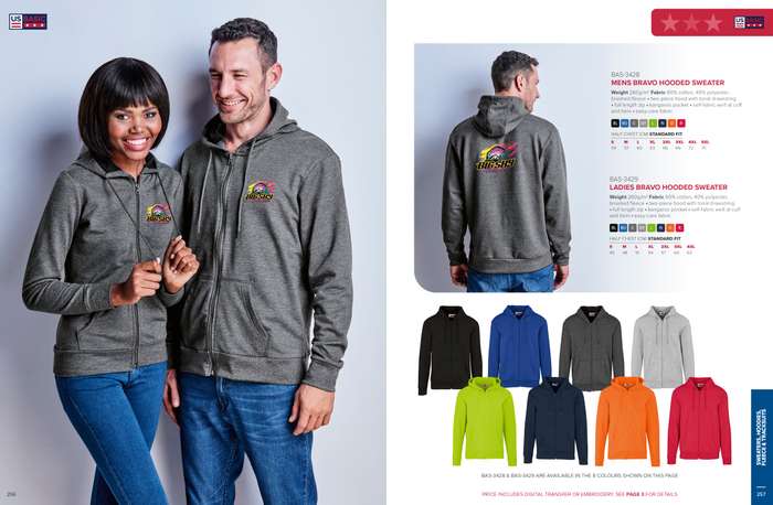 Red Ladies Bravo Hooded Sweater