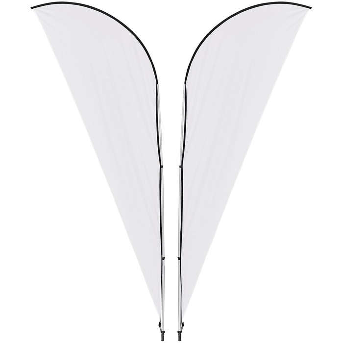 Legend 2M Sublimated Sharkfin Double-Sided Flying Banner - 1 complete unit