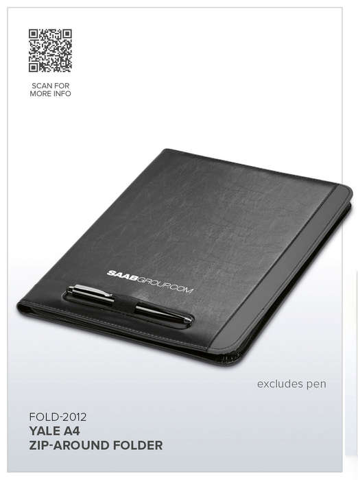 Altitude Yale A4 Zip-Around Folder